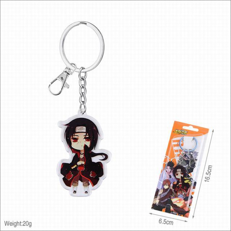 Naruto Uchiha Itachi Acrylic keychain pendant price for 5 pcs
