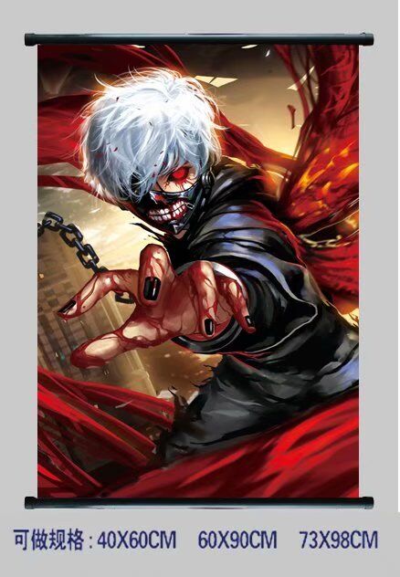 tokyo ghoul anime wallscroll