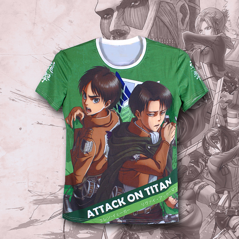 attack on titan anime tshirt 2xs to 5xl