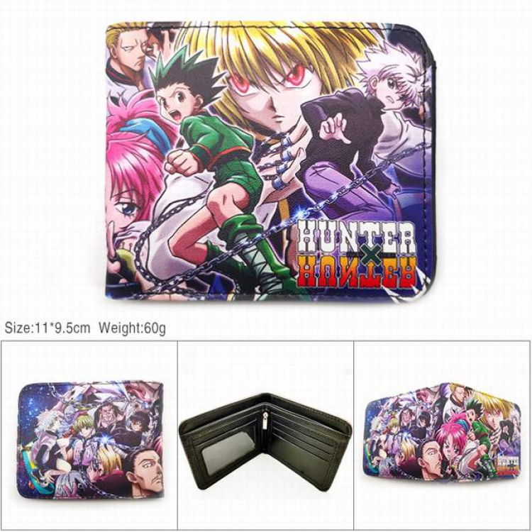 HUNTER×HUNTER Short color picture two fold wallet 11X9.5CM 60G-HK-521