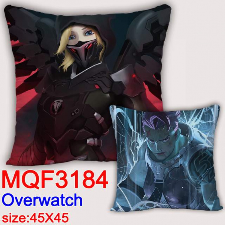 Overwatch Double-sided full color pillow dragon ball 45X45CM MQF 3184