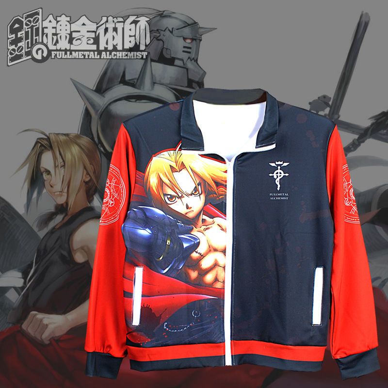 fulletal alchemist anime hoodie M to 3xl