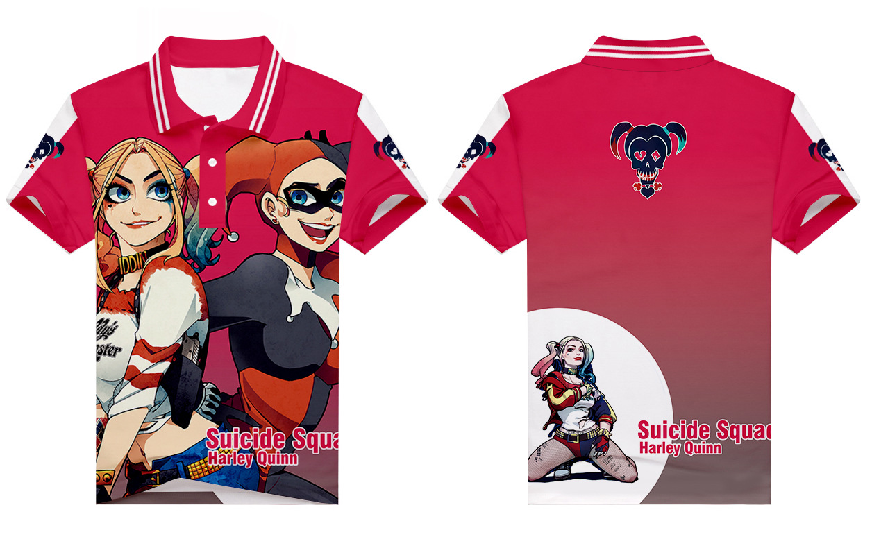 suicide squad anime 3d printed tshirt M to 3xl