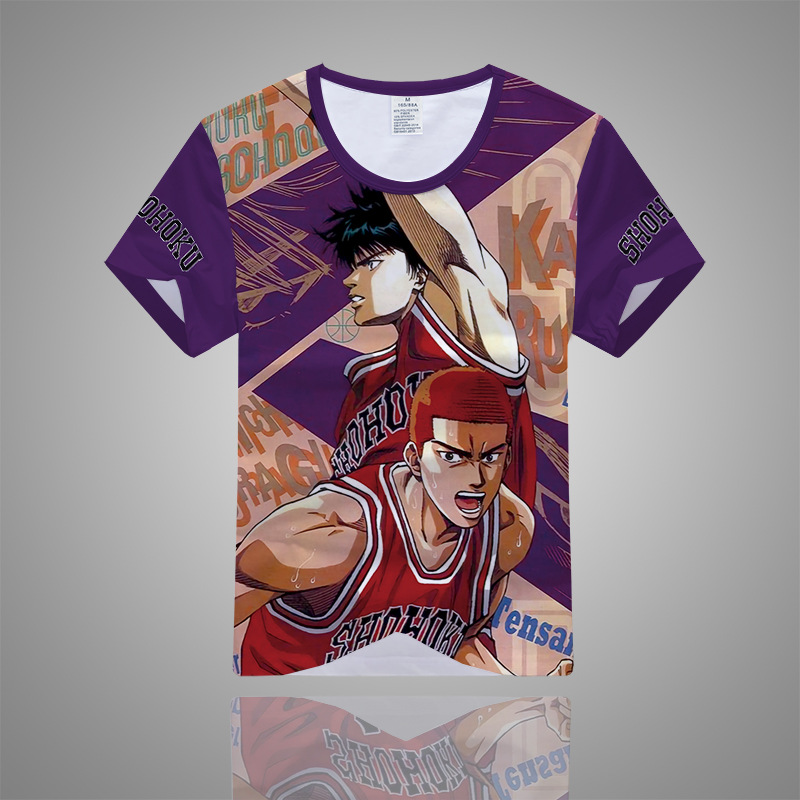 slam dunk anime 3d printed tshirt 2xs to 5xl