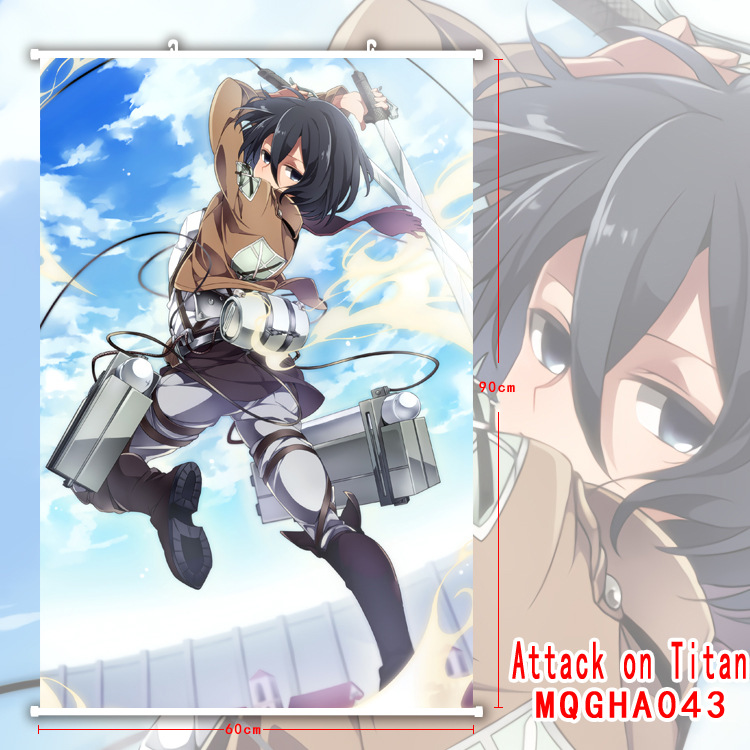 attack on titan anime wallscroll 60*90cm