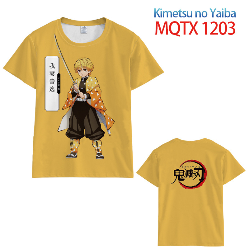 demon slayer anime 3d printed tshirt 2xs to 5xl