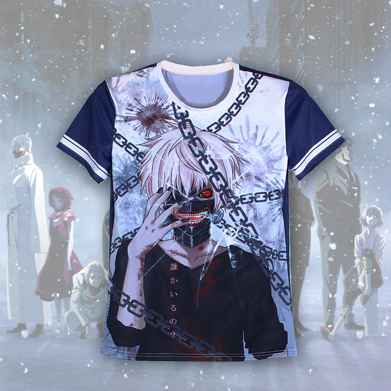 tokyo ghoul anime 3d printed tshirt 2xs to 5xl