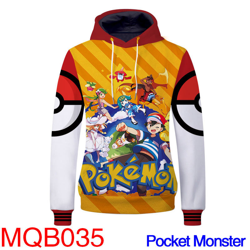pokemon love yourself anime 3d printed hoodie M to 3XL