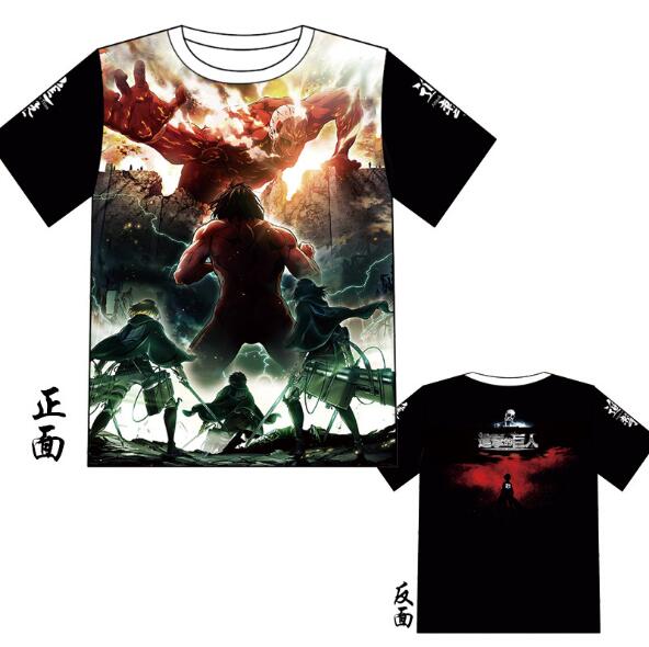 attack on titan anime 3d printed tshirt 2xs to 5xl