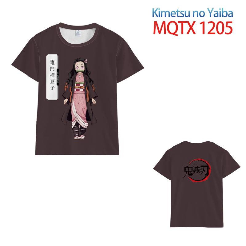 demon slayer anime 3d printed tshirt 2xs to 5xl