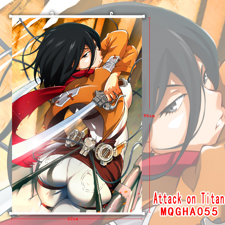 attack on titan anime wallscroll 60*90cm