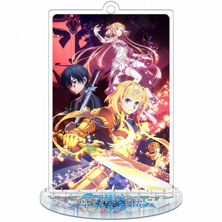 Sword Art Online Alicization-2 Rectangular Small Standing Plates acrylic keychain pendant 8-9CM