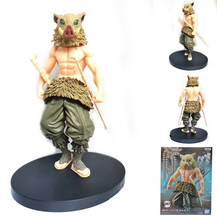 Demon Slayer Kimets Hashibira Inosuke Boxed Figure Decoration Model 15CM