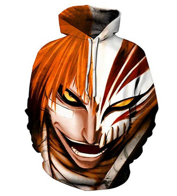 bleach anime 3d printed hoodie 2xs to 4xl