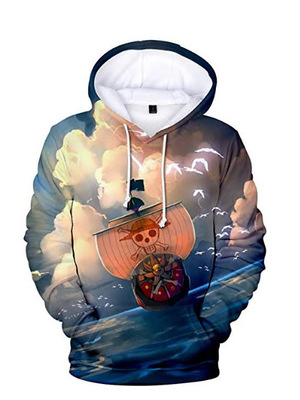 one piece anime 3d printed hoodie 2xs to 4xl