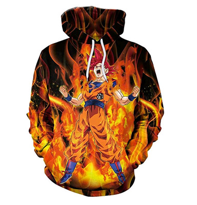 dragon ball 3d printed hoodie 2xs to 4xl