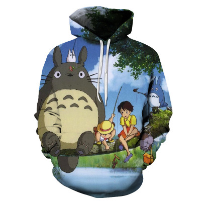 totoro anime 3d printed hoodie 2xs to 4xl