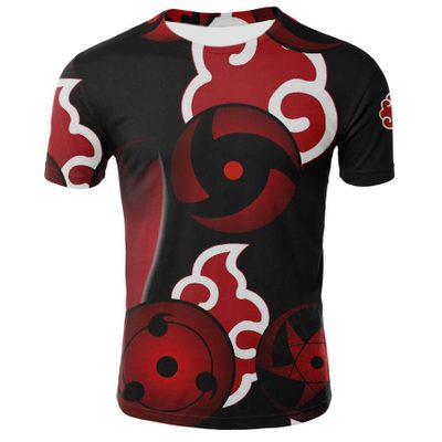 naruto anime 3d printed tshirt 2xs to 4xl