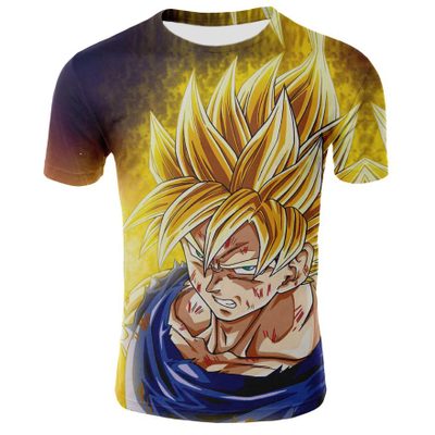 dragon ball anime 3d printed tshirt 2xs to 4xl