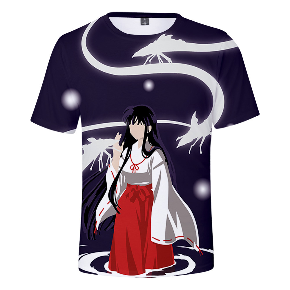 inuyasha anime 3d printed tshirt 2xs to 4xl