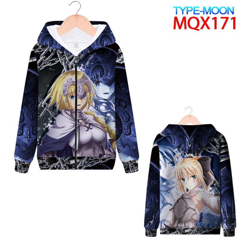 fate anime 3d printed hoodie 2xs to 4xl