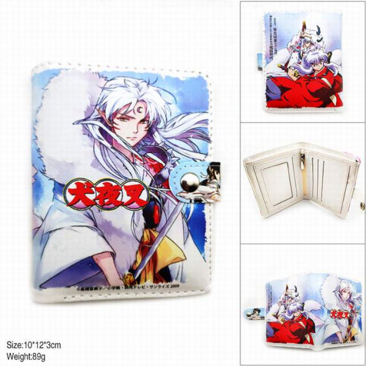 Inuyasha Full color short button wallet 10X12X3CM 89G SH-130