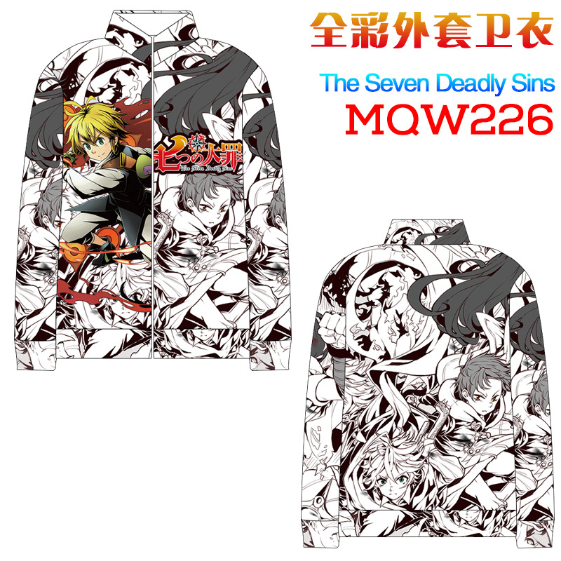 seven deadly sins anime 3d printed hoodie M to 3xl