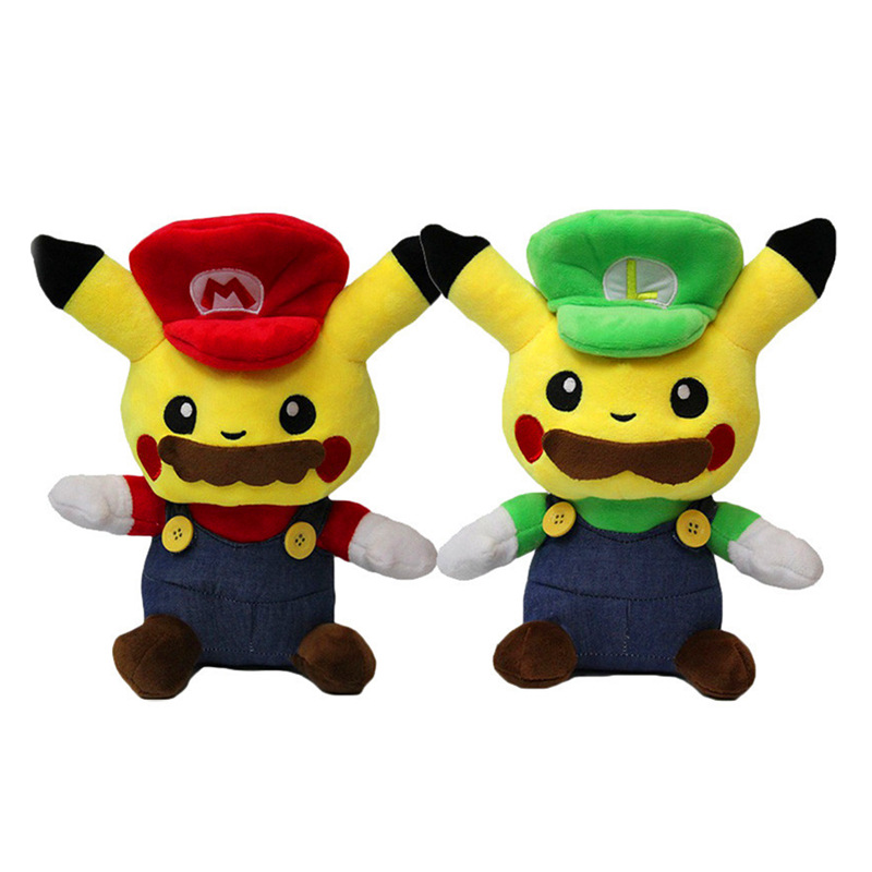 super mario pokemon anime plush doll 15cm