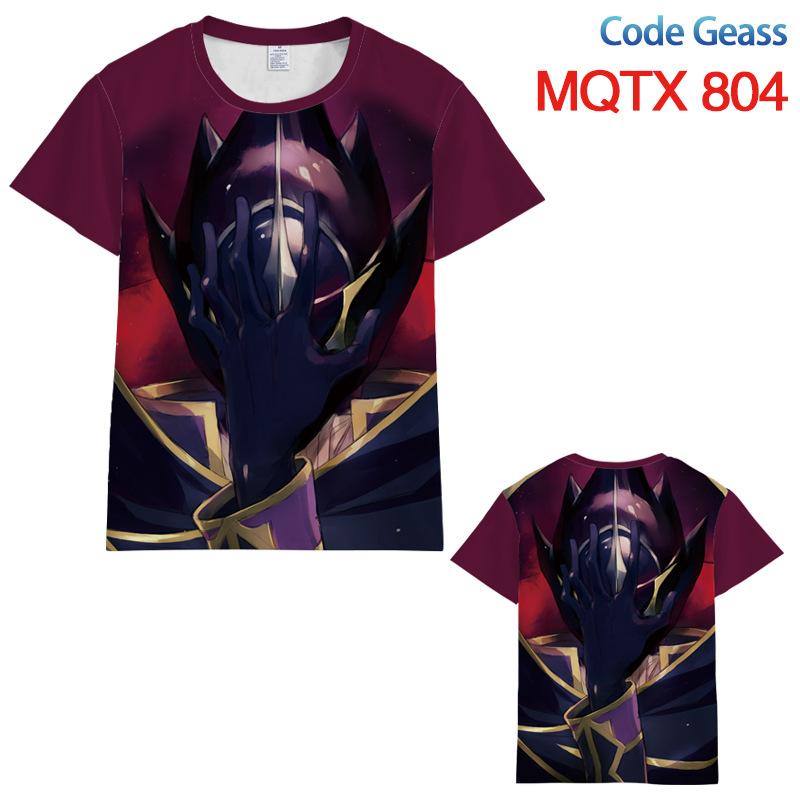 code geass anime 3d printed tshirt 2xs to 5xl