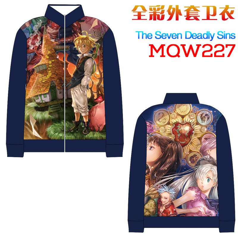 seven deadly sins anime 3d printed hoodie M to 3xl