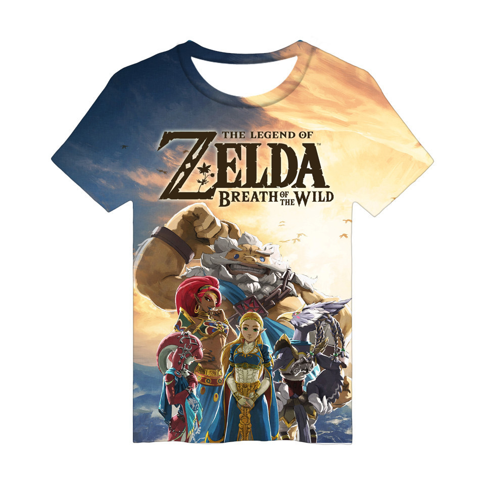 zelda anime 3d printed tshirt 2xs to 4xl