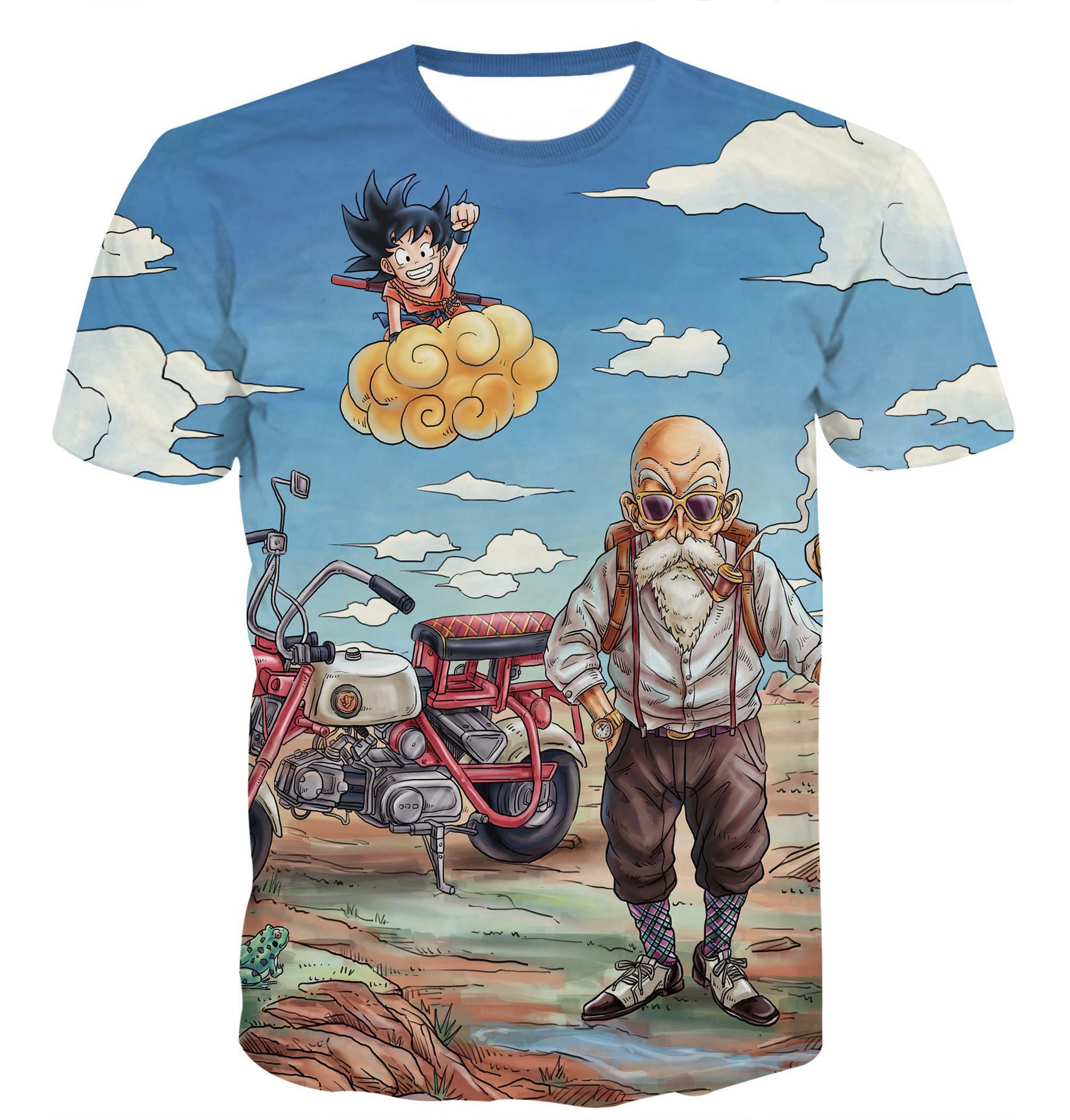 dragon ball anime 3d printed tshirt 2xs to 4xl