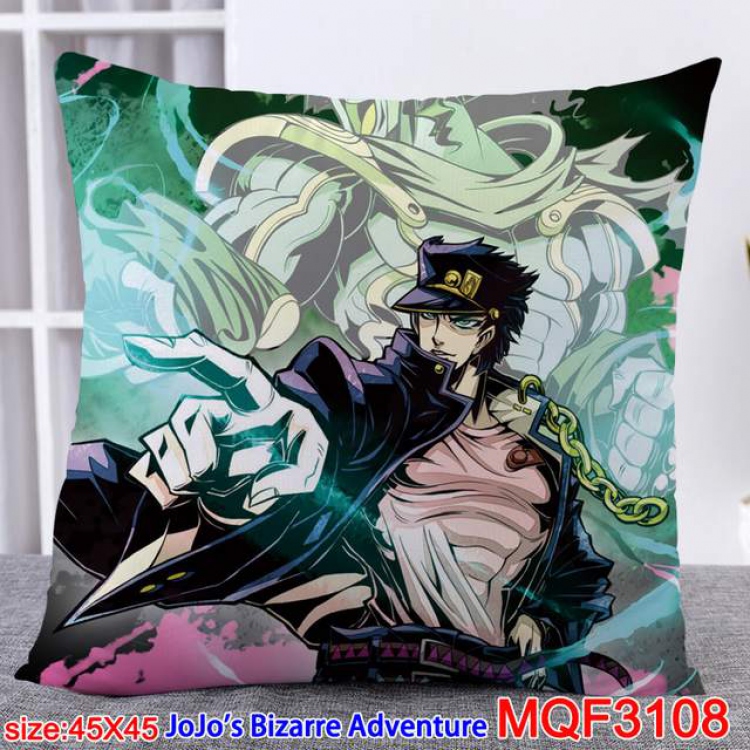 JoJos Bizarre Adventure Double-sided full color pillow dragon ball 45X45CM MQF 3108