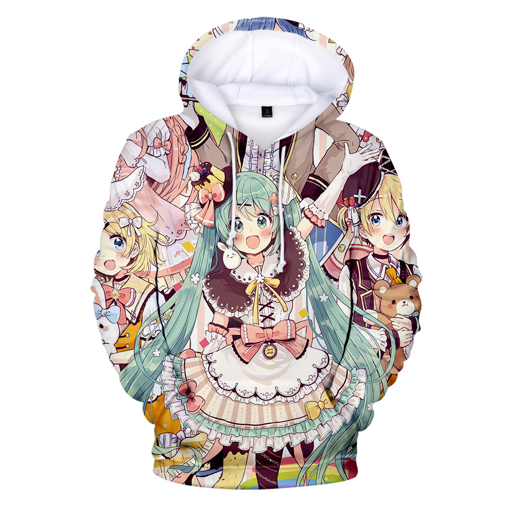 miku.hatsune anime 3d printed hoodie 2xs to 4xl