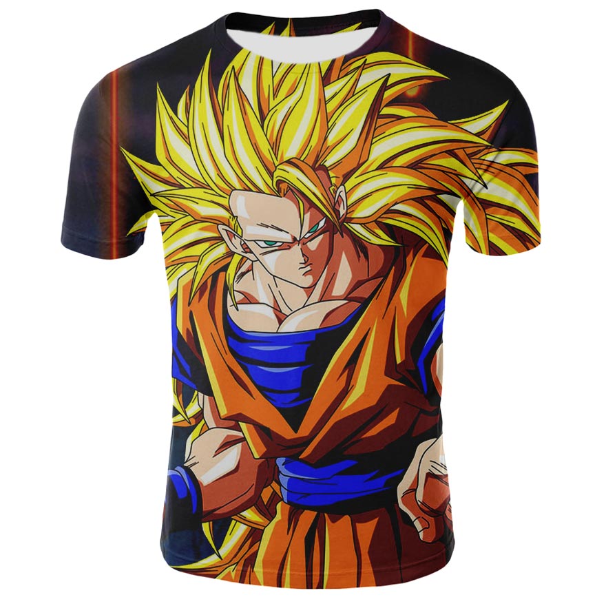 dragon ball anime 3d printed tshirt 2xs to 4xl