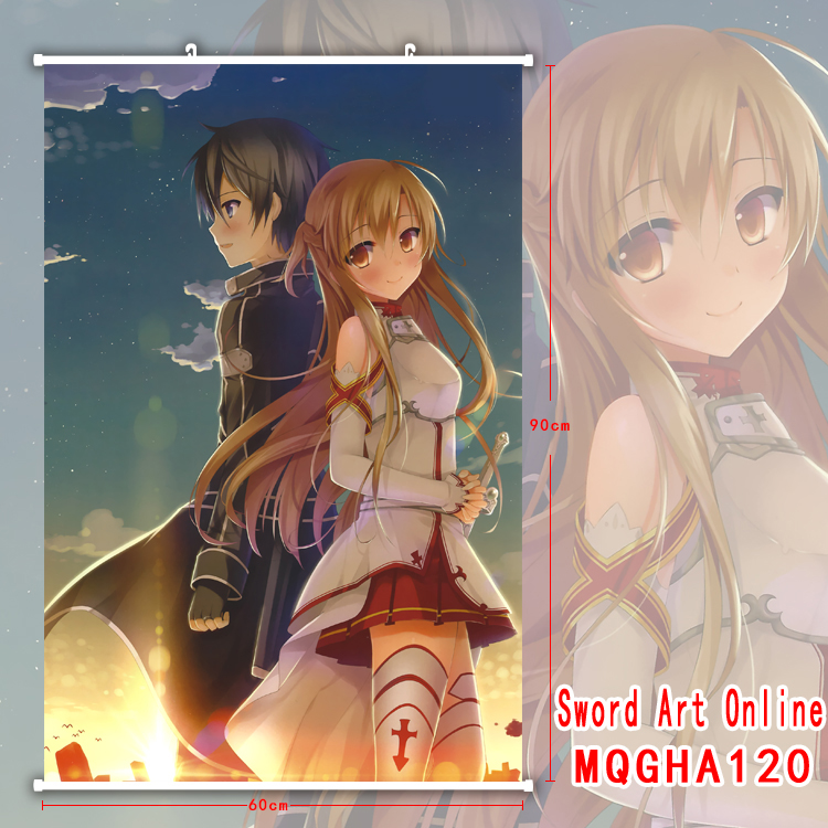 sword art online anime wallscroll 60*90cm