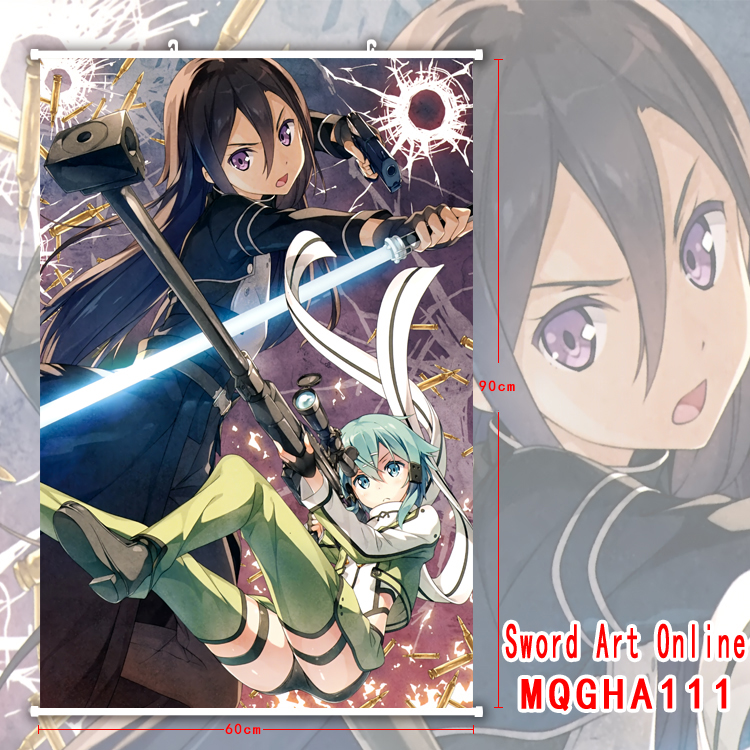 sword art online anime wallscroll 60*90cm