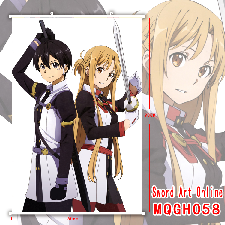 sword art online anime wallscroll 60*90cm