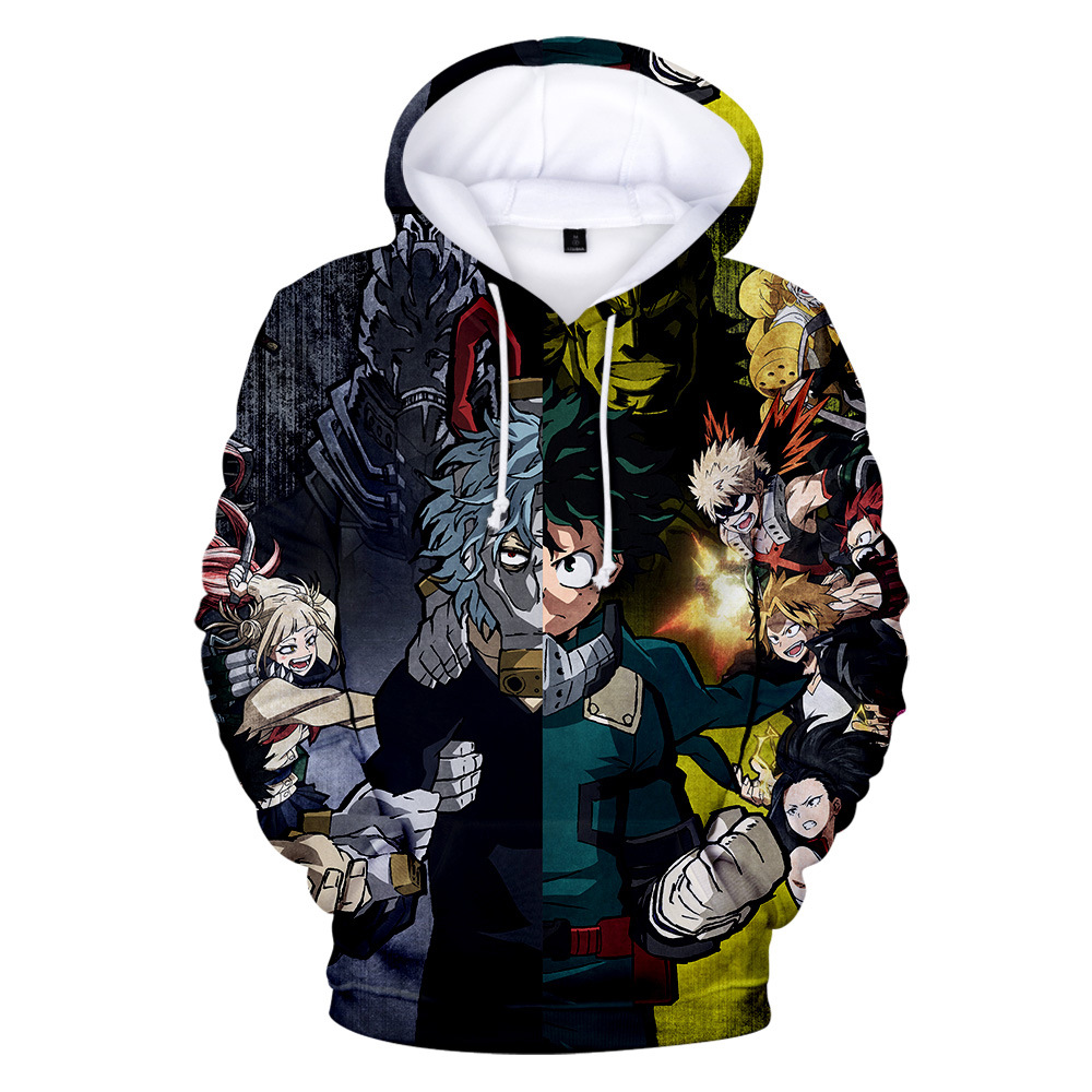 my hero academia anime hoodie 2xs to 4xl