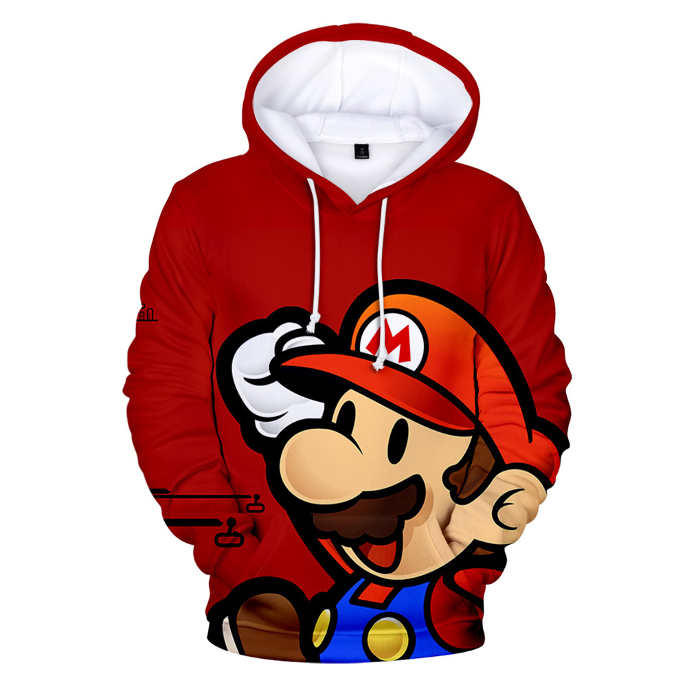 super mario anime hoodie 2xs to 4xl