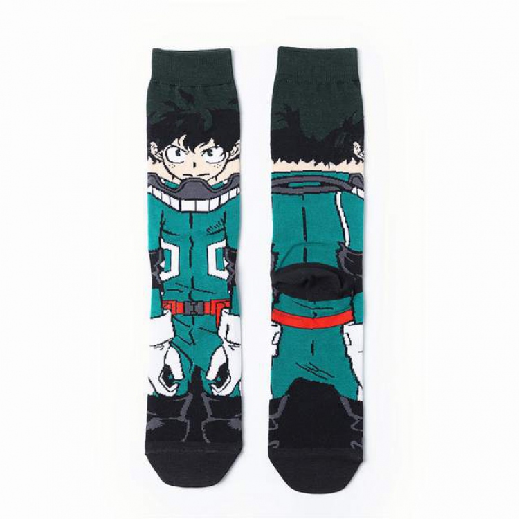 My Hero Academia Midoriya Izuku Anime cartoon tide socks cotton unisex socks straight socks price for 5 pcs