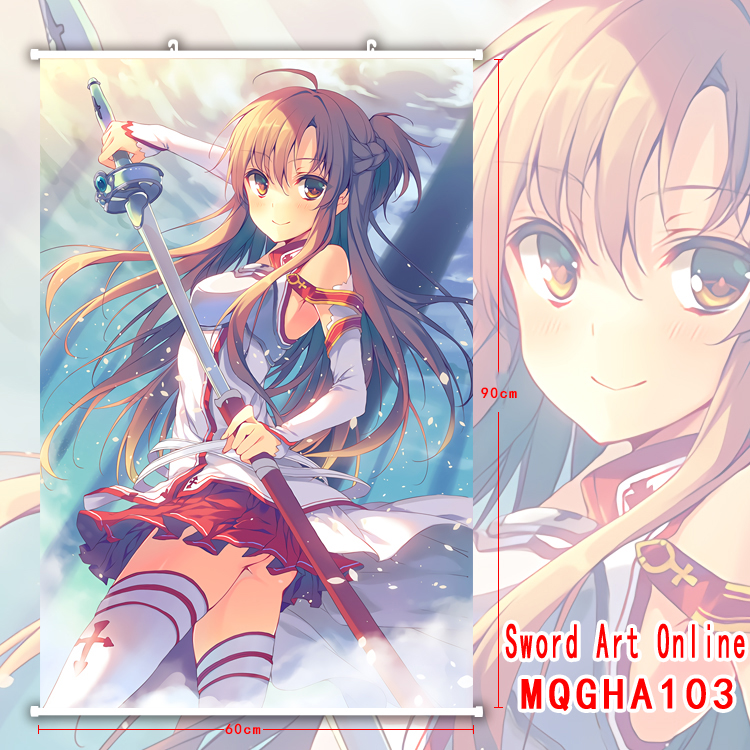 sword art online anime wallscroll 60*90cm