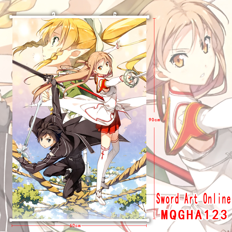 sword art online anime wallscroll 60*90cm