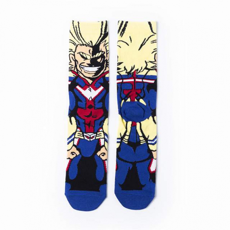 My Hero Academia All Might Anime cartoon tide socks cotton unisex socks straight socks price for 5 pcs