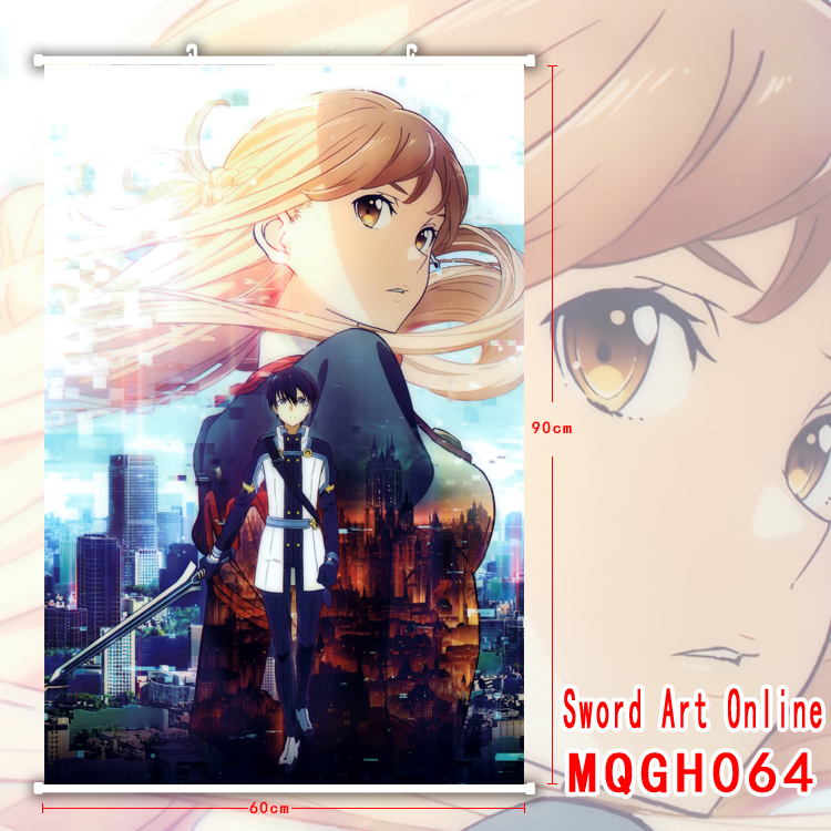 sword art online anime wallscroll 60*90cm