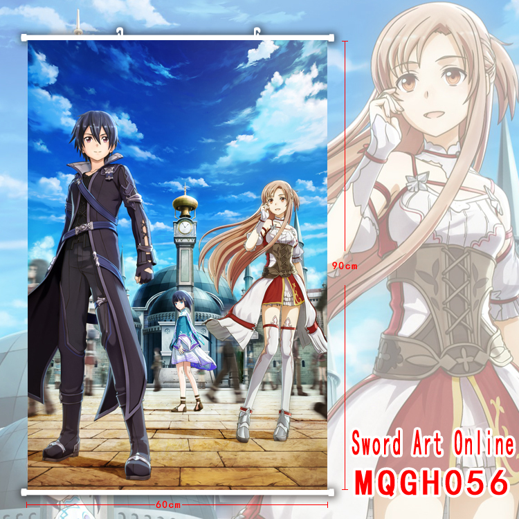 sword art online anime wallscroll 60*90cm