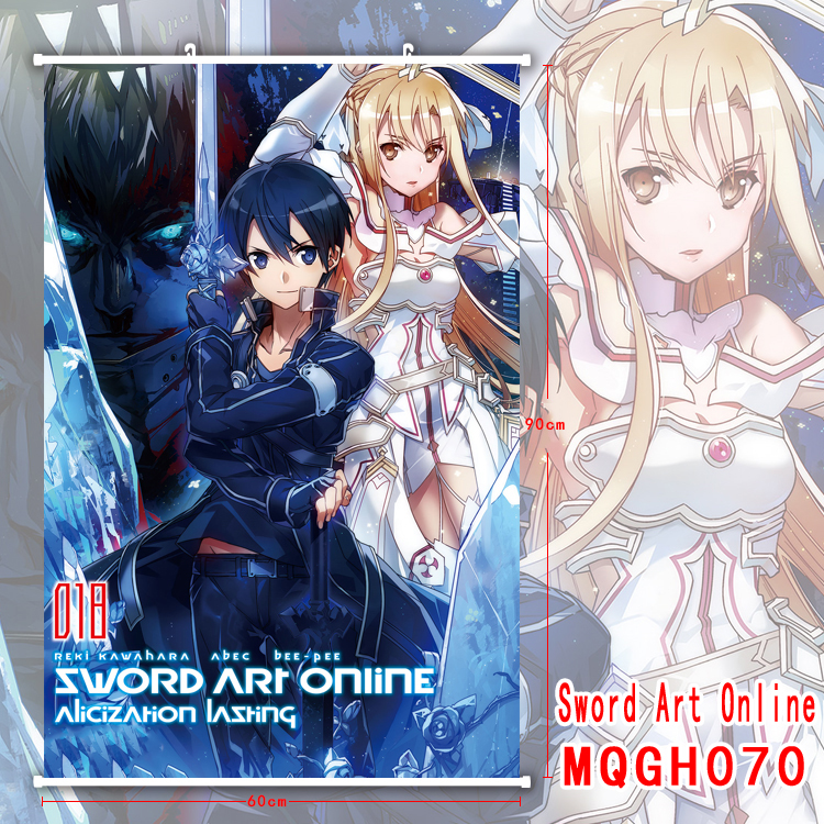 sword art online anime wallscroll 60*90cm