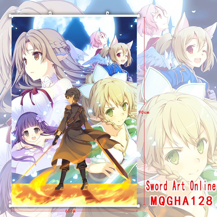 sword art online anime wallscroll 60*90cm