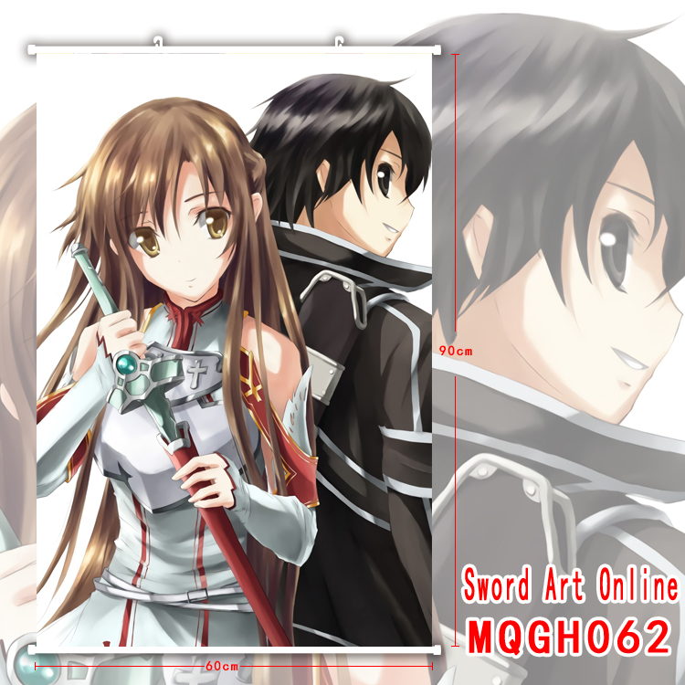 sword art online anime wallscroll 60*90cm