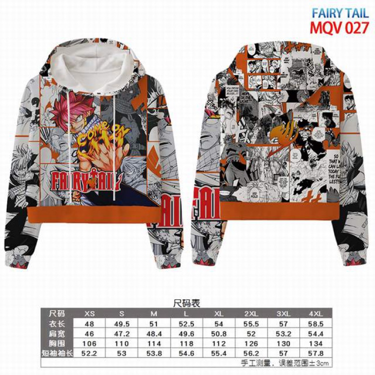 Fairy Tail Full color printed hooded pullover sweater 8 sizes from XS to 4XL MQV 027